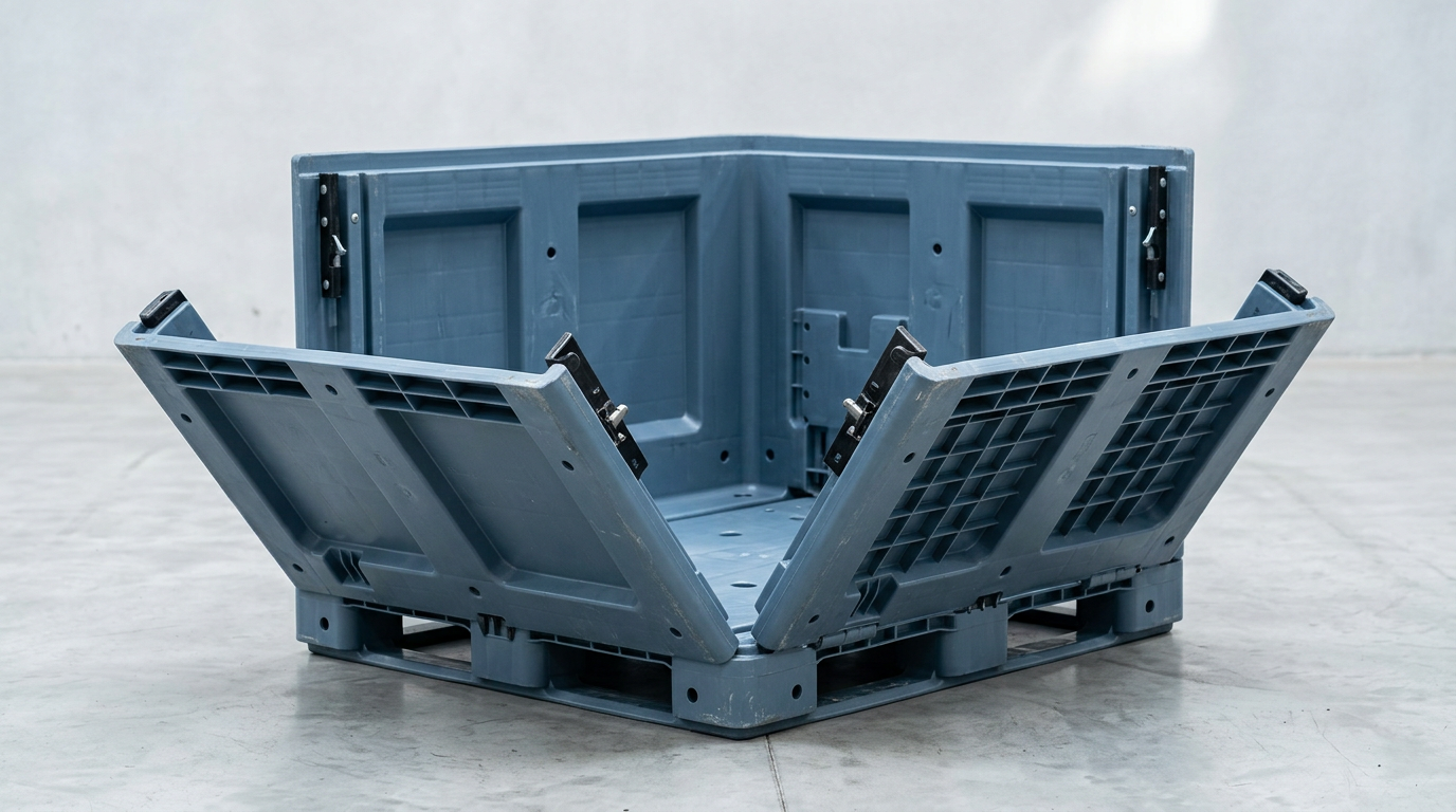 Plastic crates bins HDPE foldables